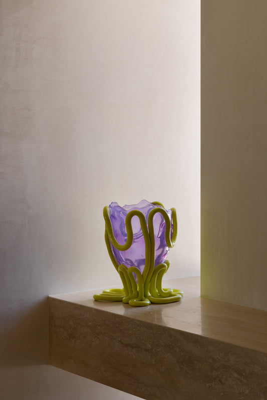 Indian Summer Vase - Yellow/Lilac