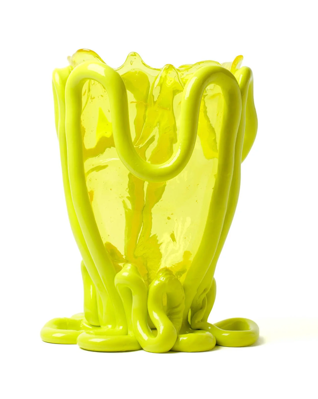Indian Summer Vase - Yellow/ clear yellow