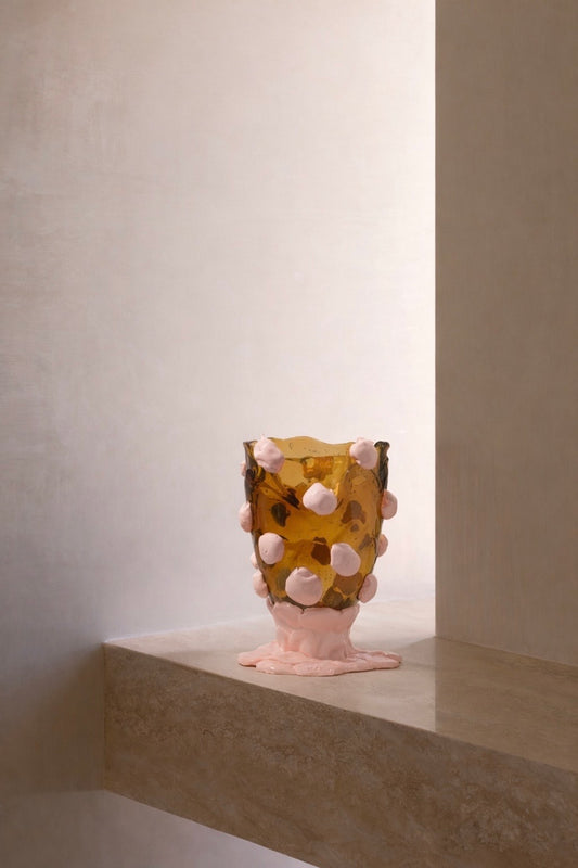 Nugget Vase - Pink/Amber